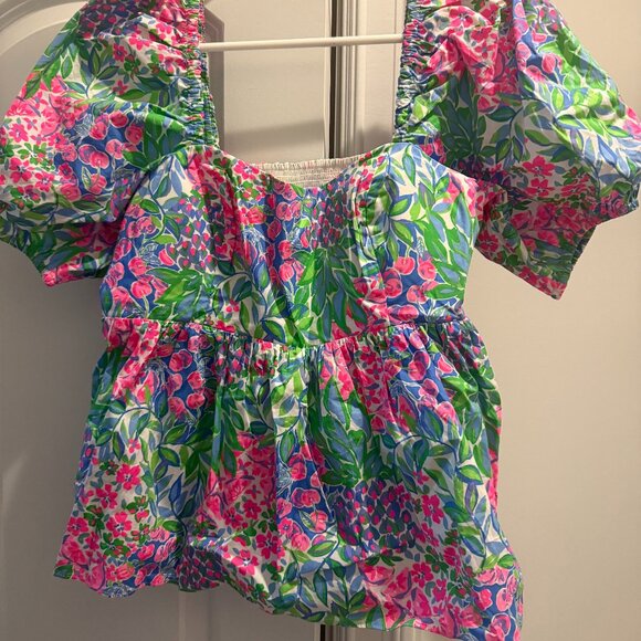 Lily Pultizer Floral Top - Picture 2 of 3